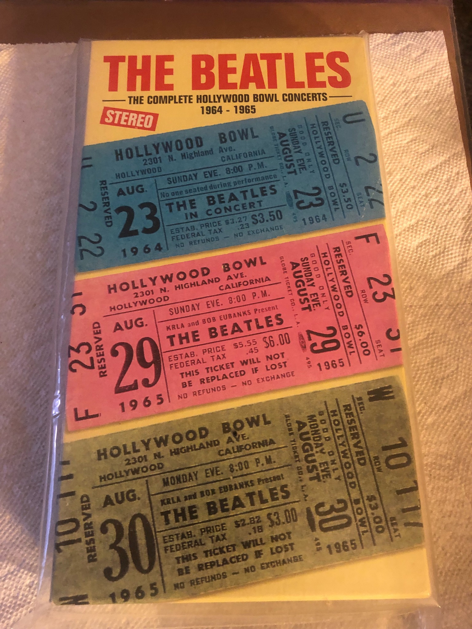 Beatles Hollywood Bowl 1964-65 2 CD box set