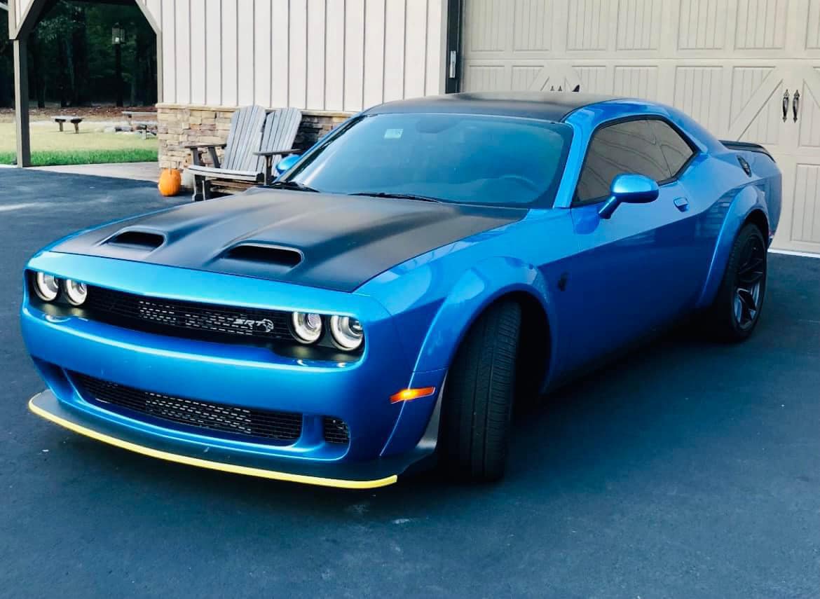 Widebody Fender Flares Set For 2015-2023 Dodge Challenger – Demon Style, Black ABS (4-Piece)