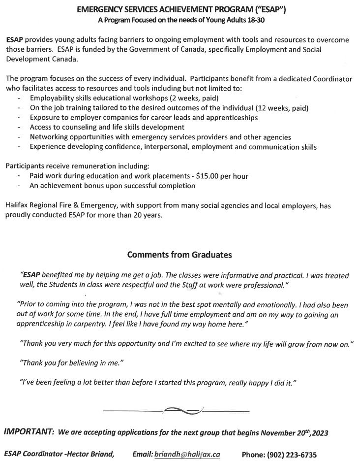 ESAP is a unique program that helps young adults overcome barriers that ...