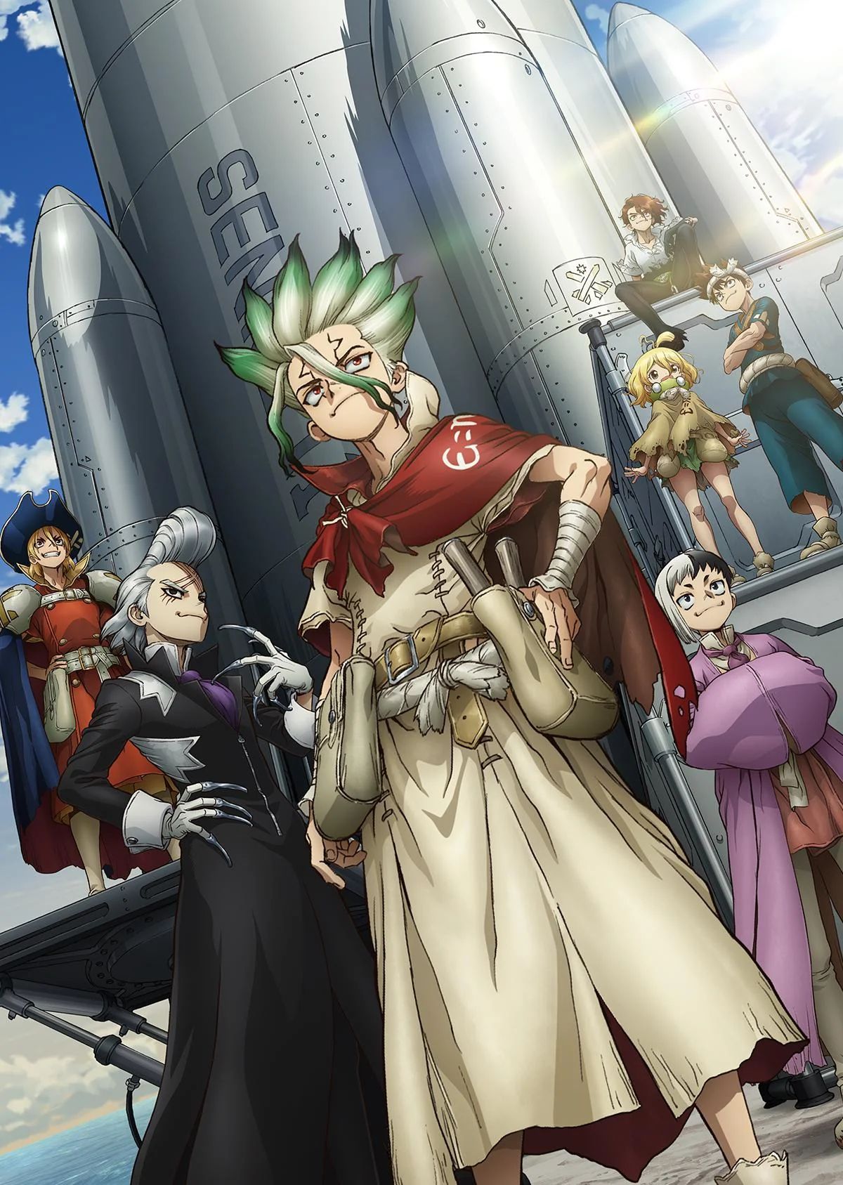 Dr. Stone kingdom of science team prepares for space mission