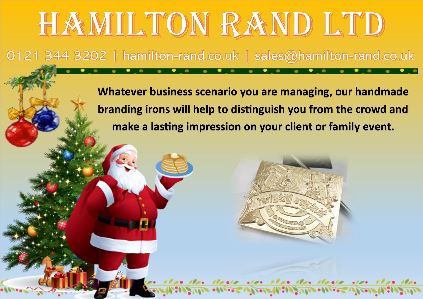Hamilton Rand Ltd - A personalized handmade branding iron is the ...