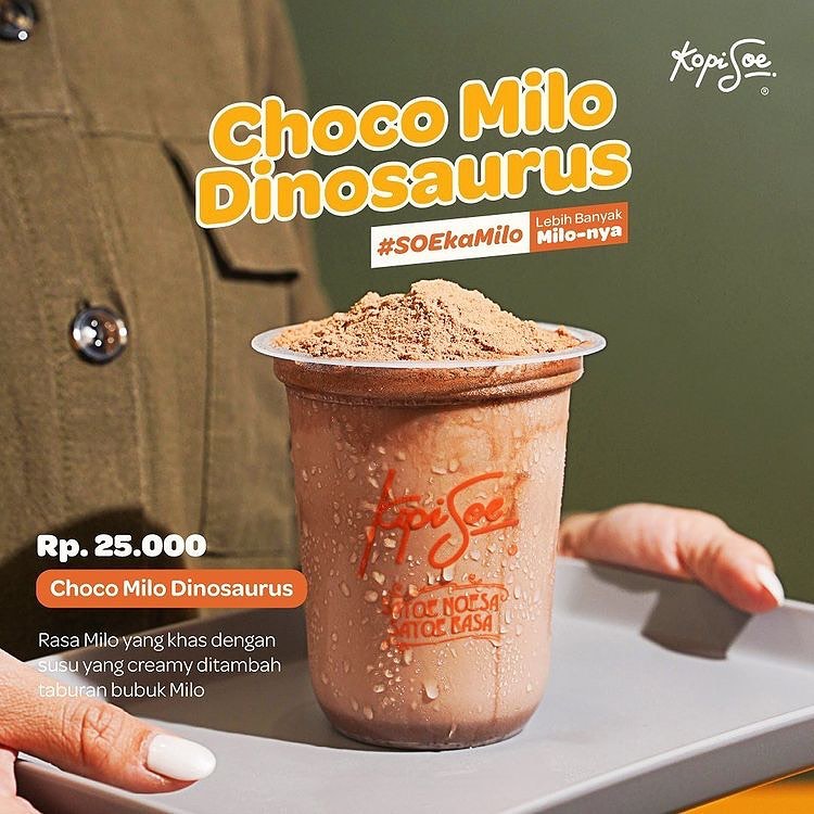KopiSoe Lombok - CHOCO MILO DINOSAURUS 🍫🍫Rasa Milo yang... | Facebook