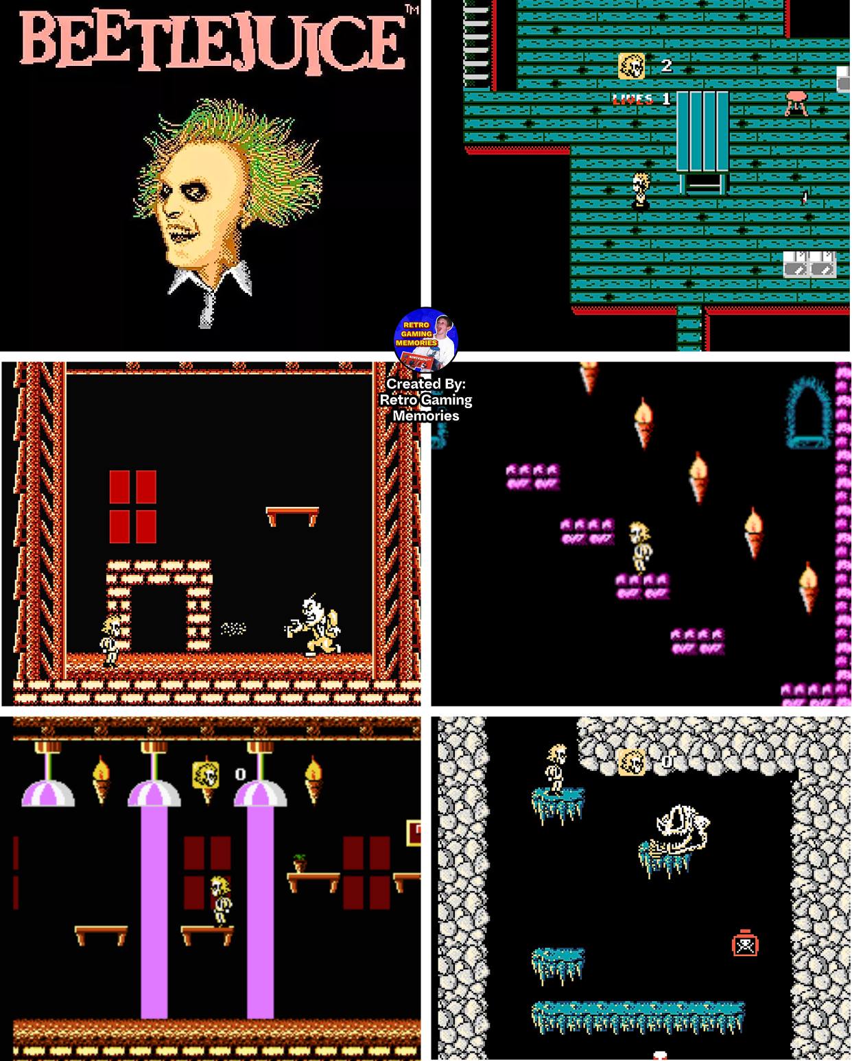Retro - Beetlejuice on the NES offered a quirky platforming adventure ...