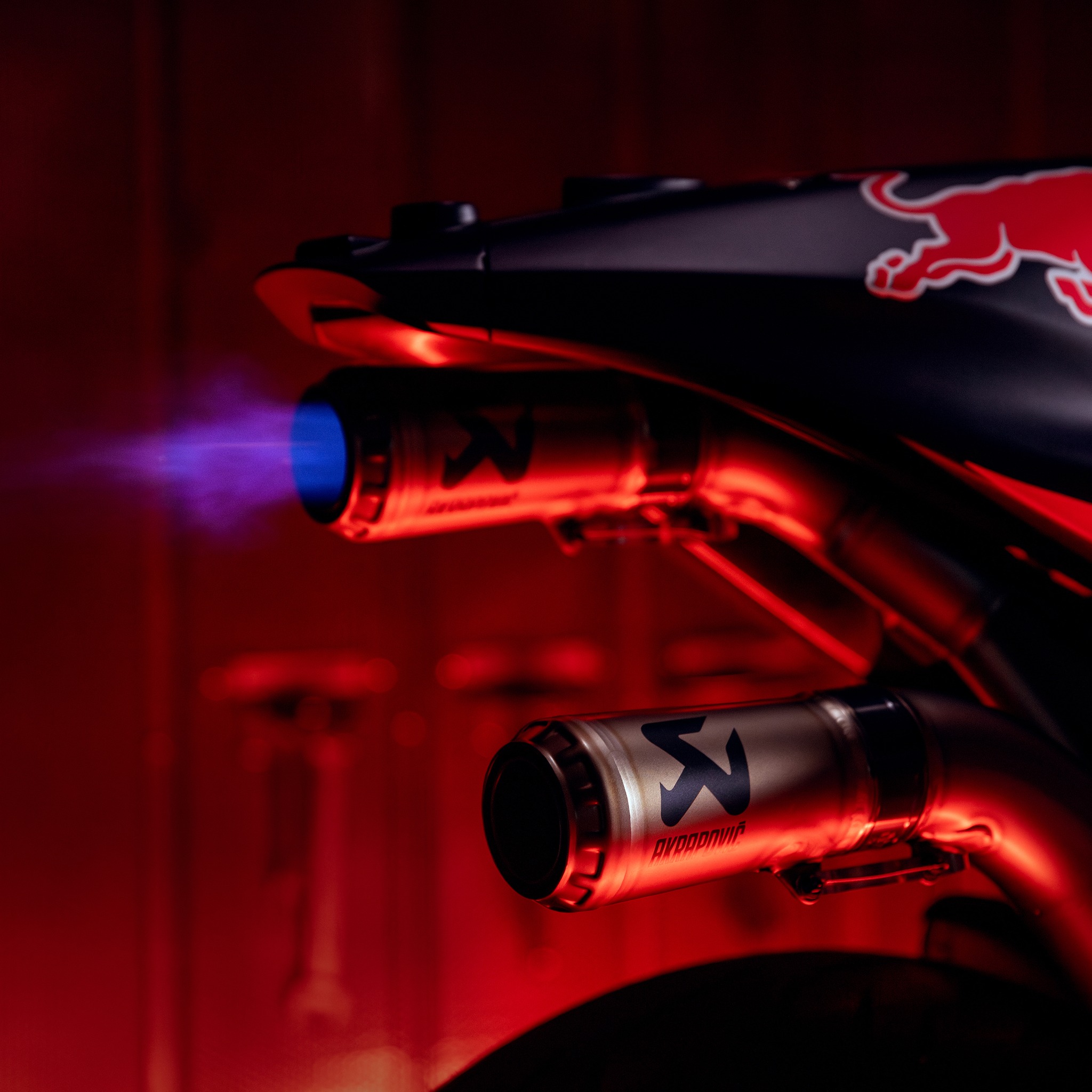 Feel the heat as the Red Bull KTM Factory Racing's KTM RC16 lights