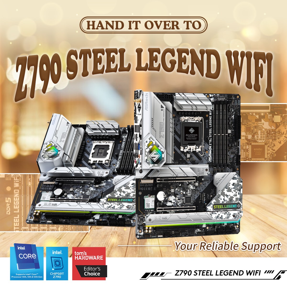 Will Asrock Z790 Steel Legend WiFi support i7 14700K without BIOS