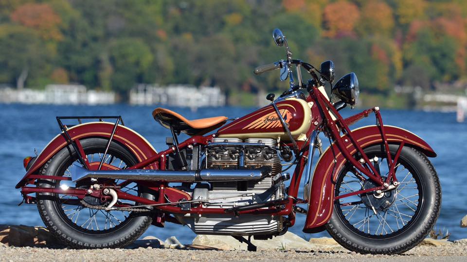 Gorgeous 1938 Indian Four Model 438. Sigh.