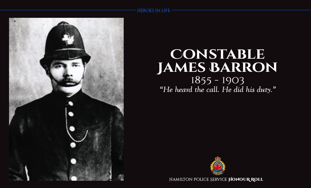 🔵In Memoriam🔵 Constable James... - Hamilton Police Service