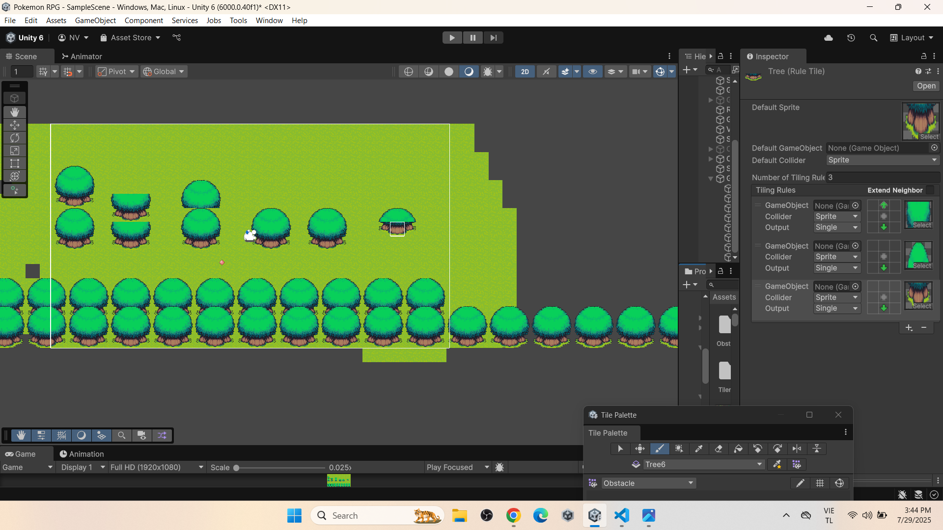Unity Việt Nam | Mợi người cho em hỏi nếu xếp cây theo hàng dọc để ...
