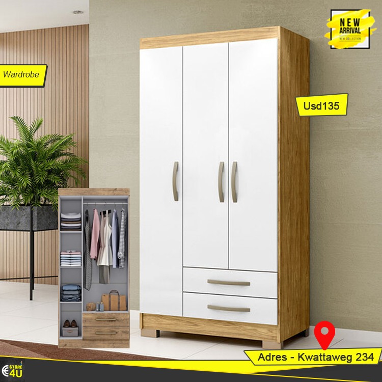 STORE4U - Best Wardrobe Deals 4U Escocia 3 Door Wardrobe Incl BTW ...
