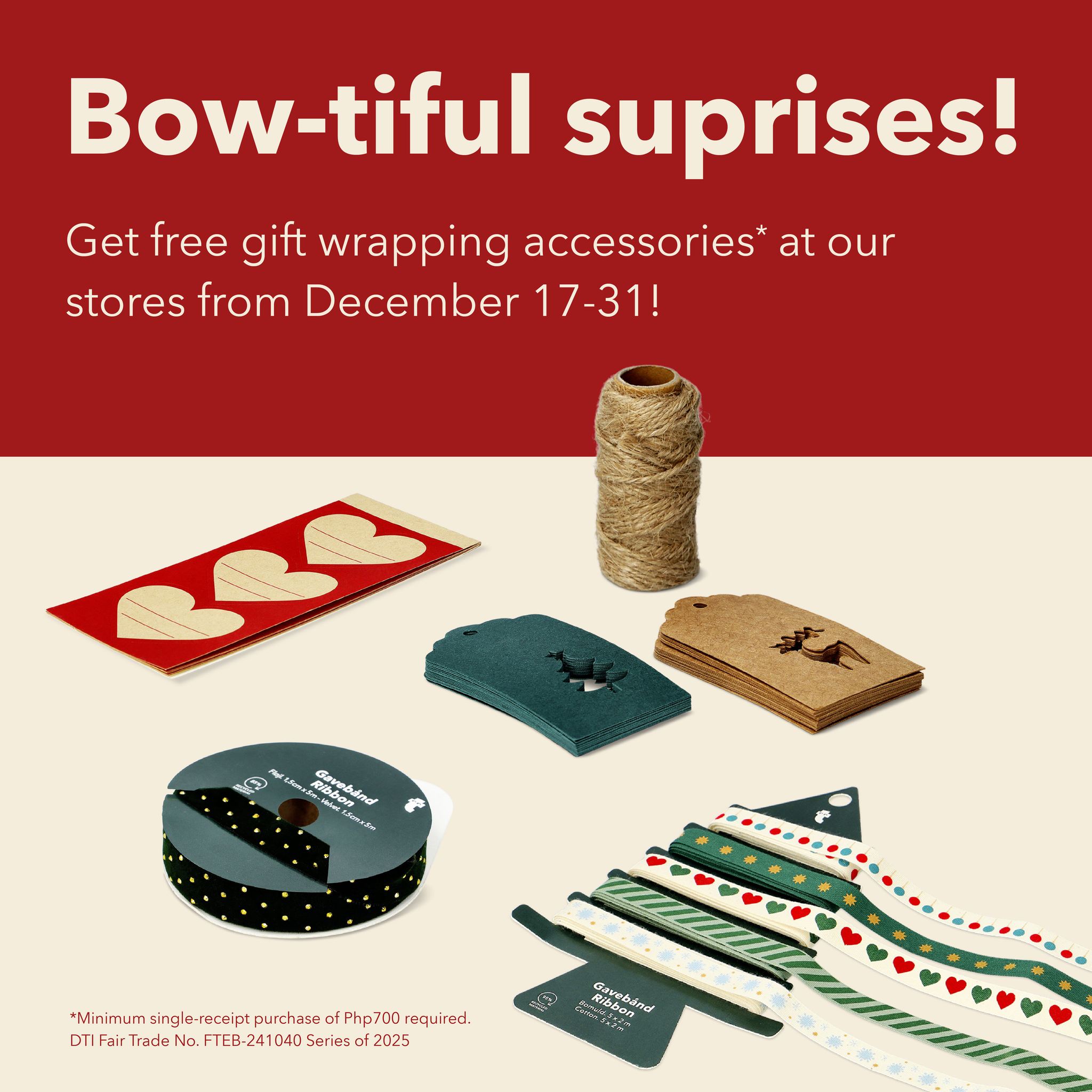 Bows, ribbons, and holiday... - Flying Tiger Philippines | Facebook