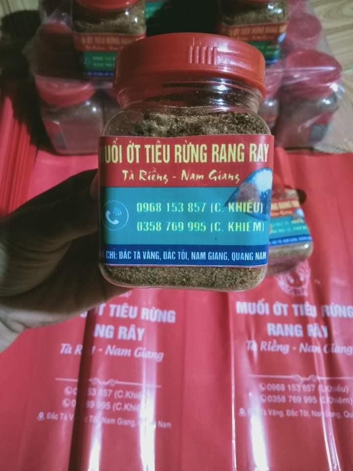 Muối ớt tiêu rừng rang rây