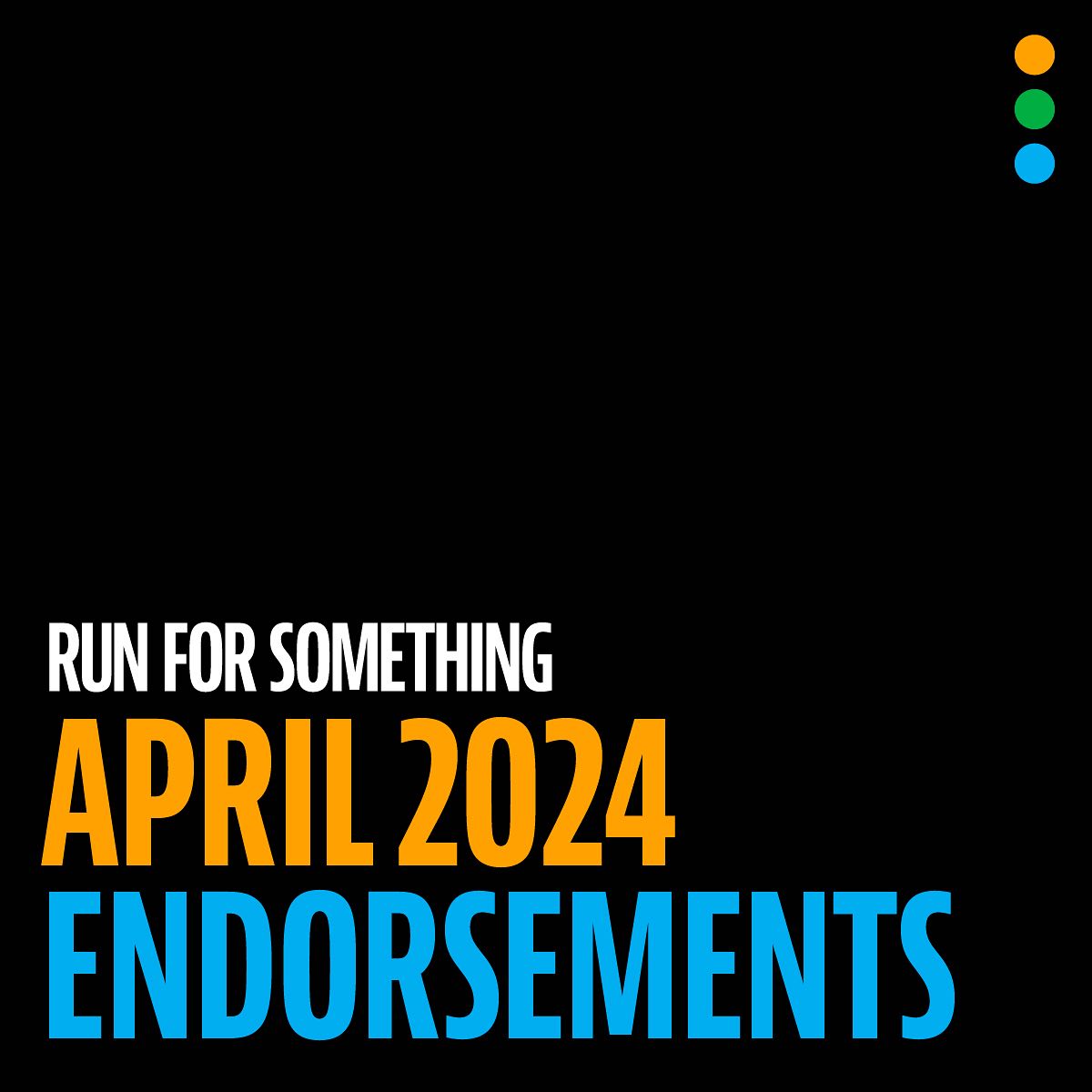 April 2024 Endorsees, please stand up! - Run for Something | Facebook