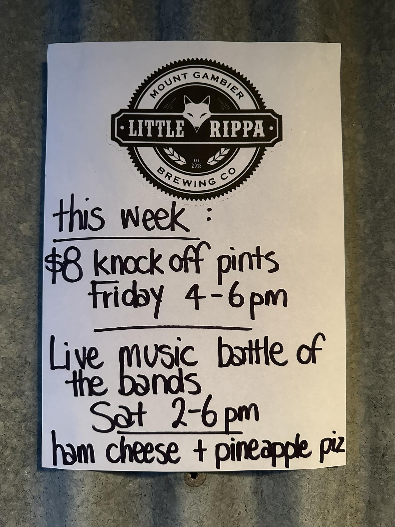 Happy FriYAY open 12-10 today,... - Little Rippa Brewing Co | Facebook