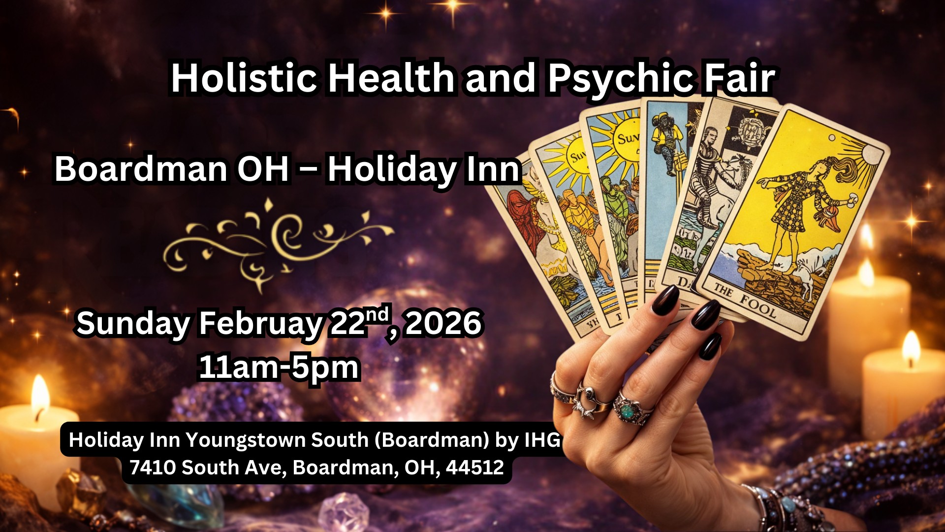 🔮 Holistic Health & Psychic Fair – Boardman OH – Holiday Inn 🔮