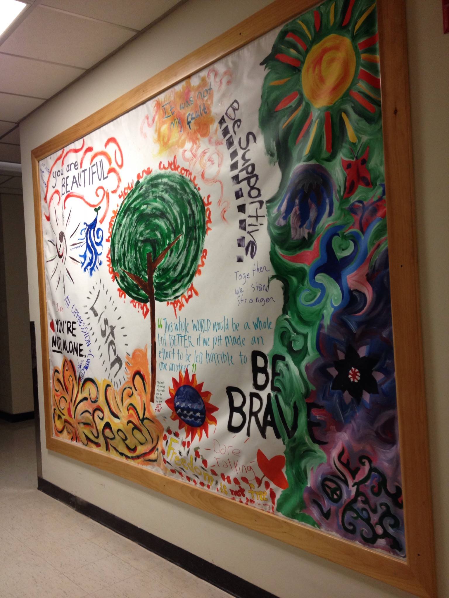 MIT Safer² - Our mural is up on the 4th floor! Here are...