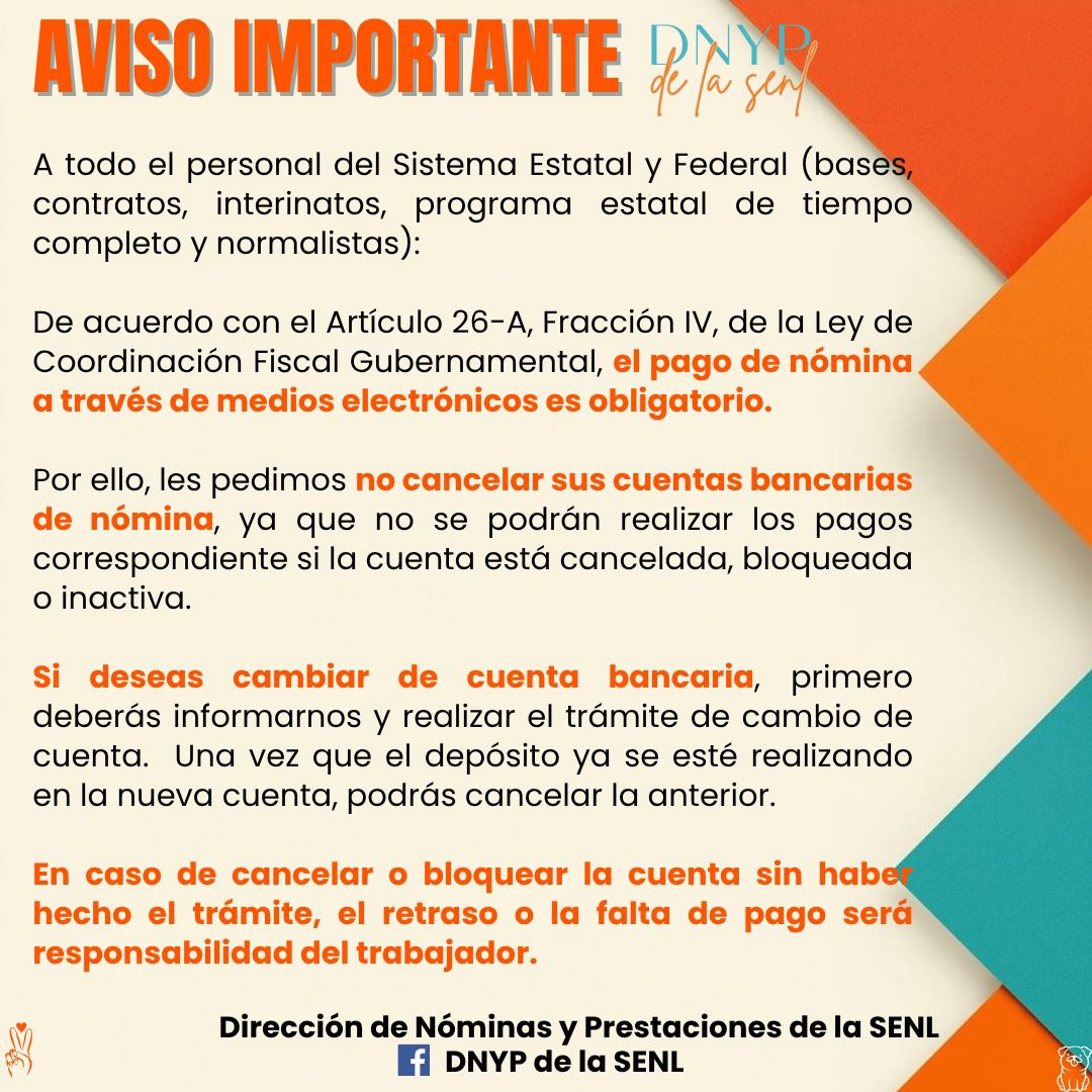 DNYP de la SENL - Federal Base e Interinatos Ya se... | Facebook