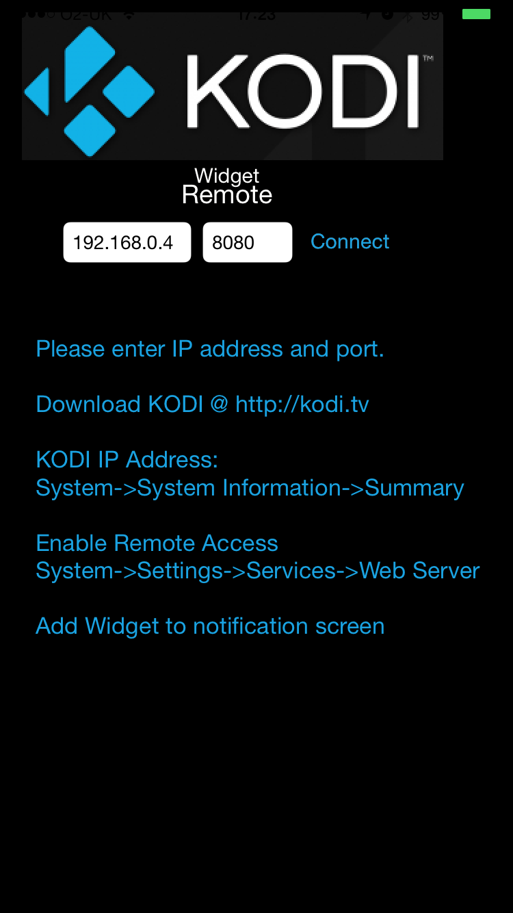 Kodi Remote Control