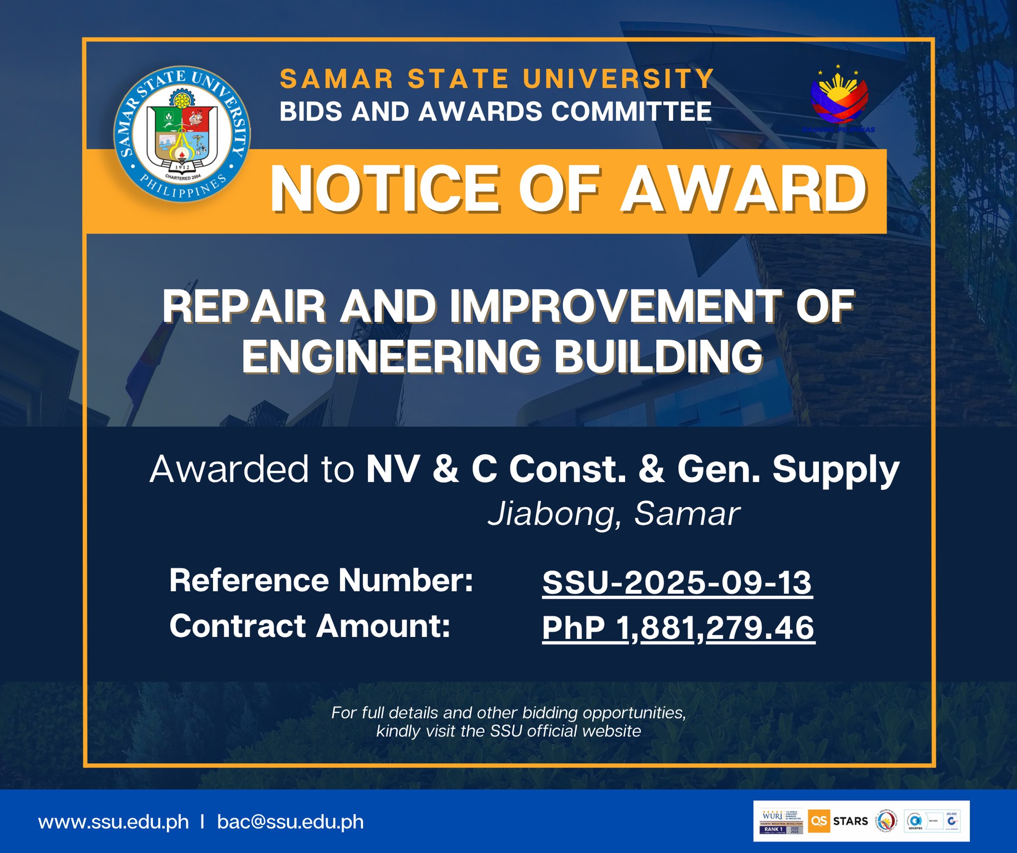 SSU Bids and Awards Committee | Catbalogan