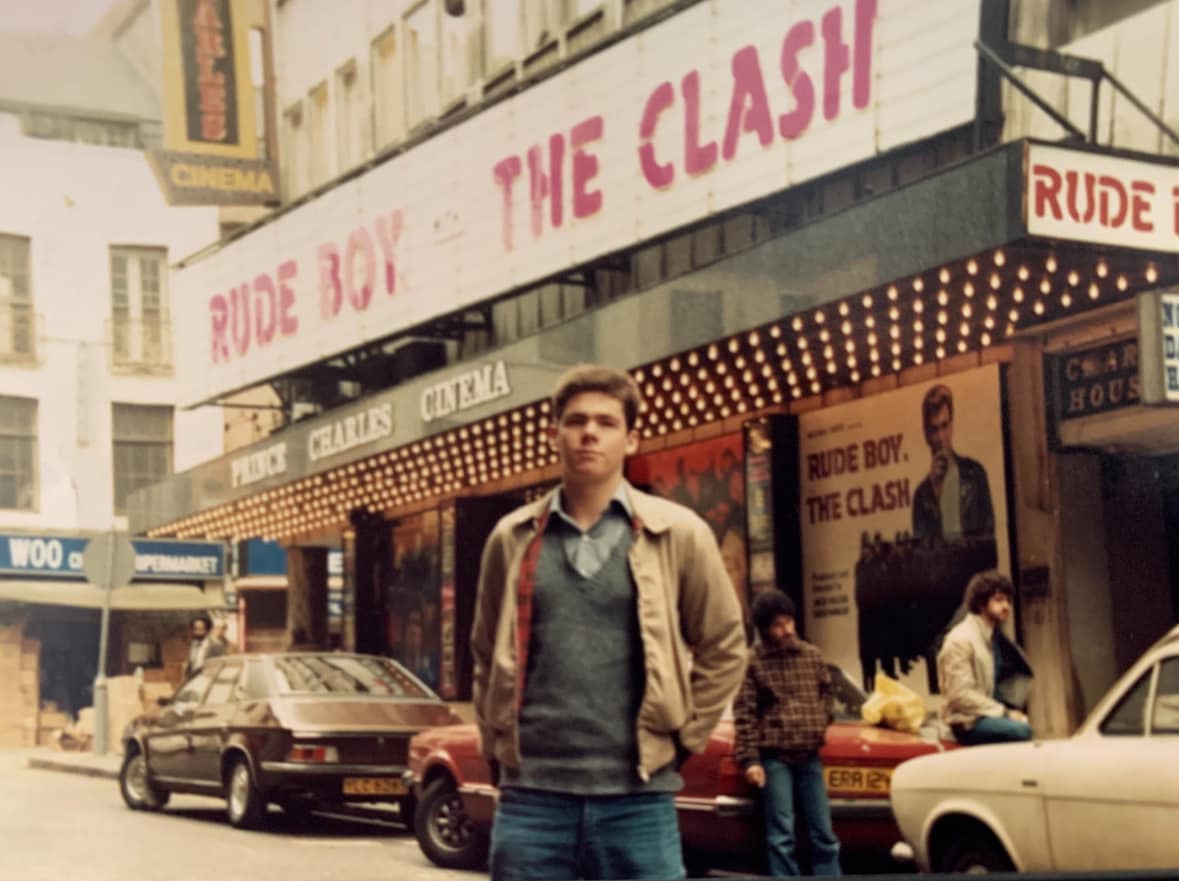 The Clash and Rude Boy at Leicester Square in 1980