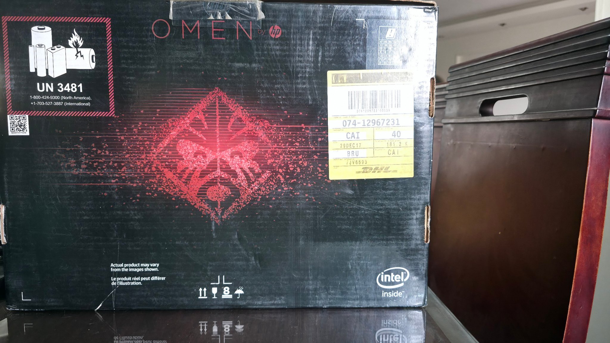 Gaming laptop 17.3 inch screen HP omen 7700 hq core i7 256 Gb ssd 