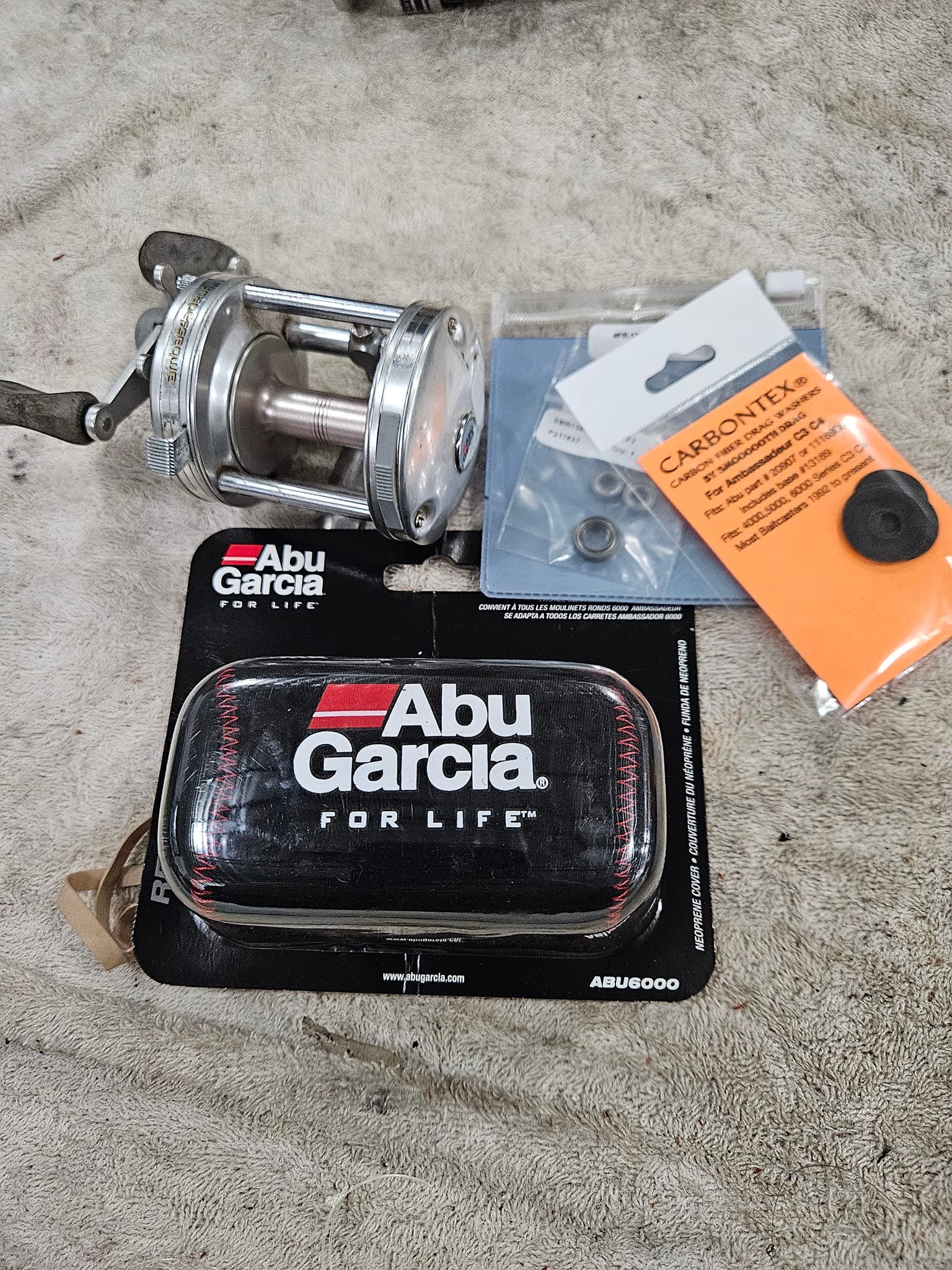 What is the size of the bearing on the handle shaft of a non