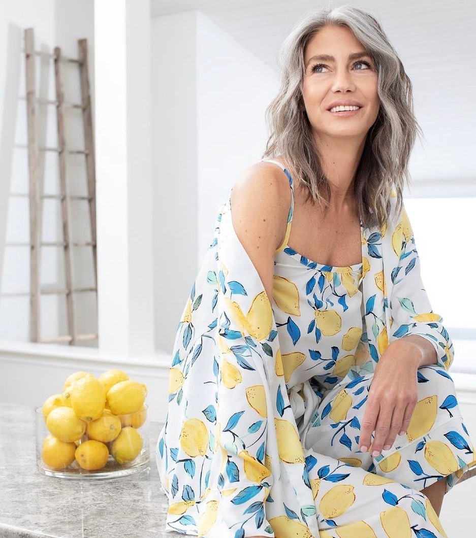 Our lemon print Kimono Robe by... - Creekside Fashions