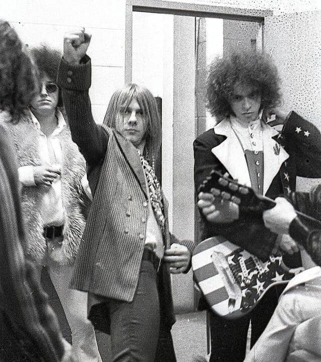 Stooges and MC5 backstage in Birmingham, Michigan 1969