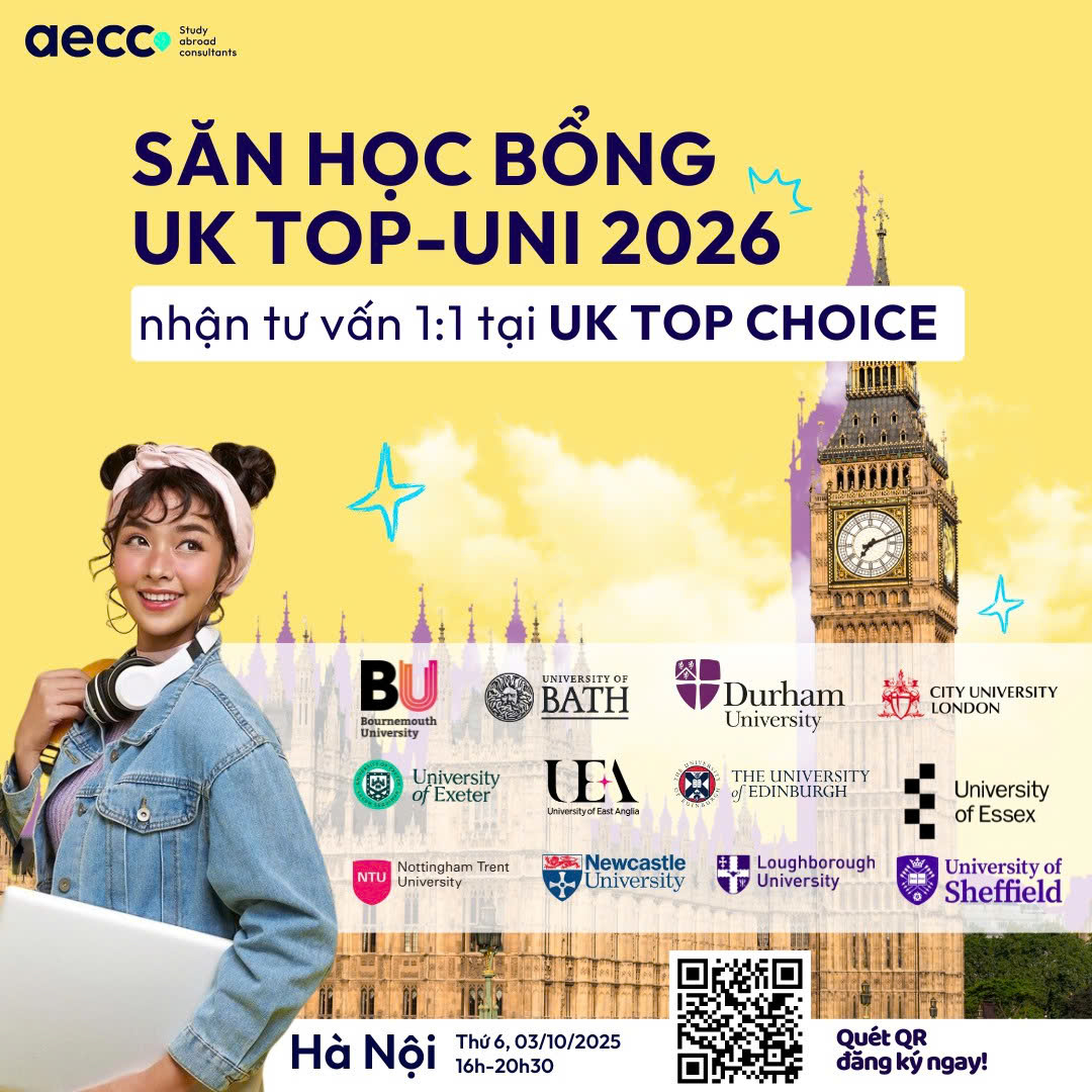 AECC - 💡 Học bổng 2026 từ các trường đại học top UK đang chờ bạn! Từ ...