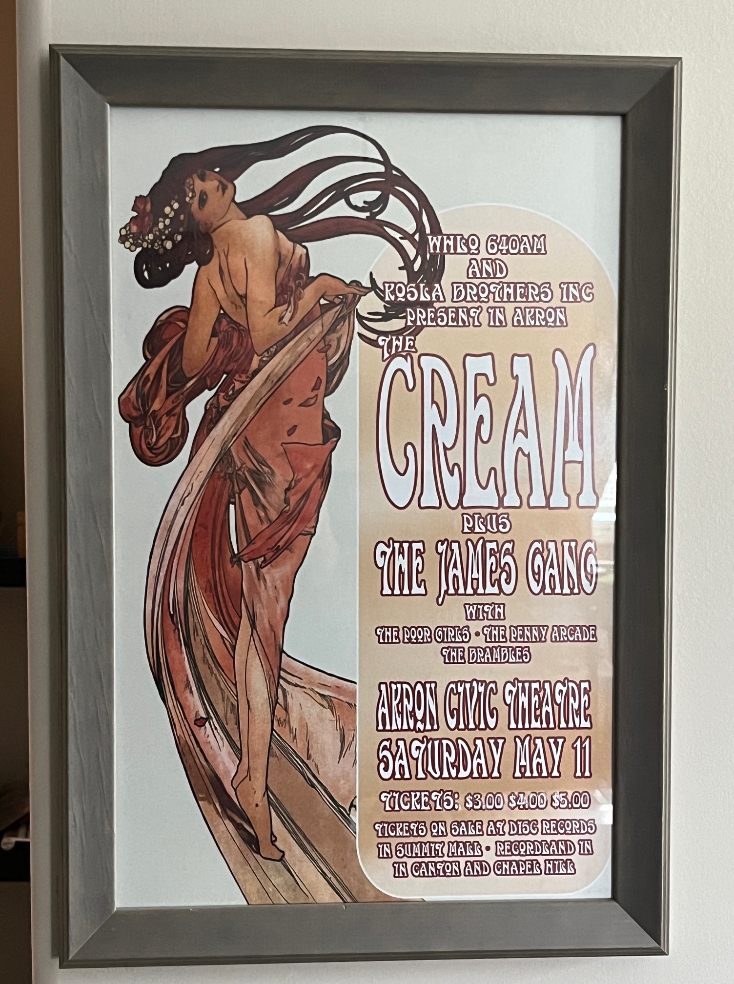5th Dimension poster for Portland Civic Auditorium 1968