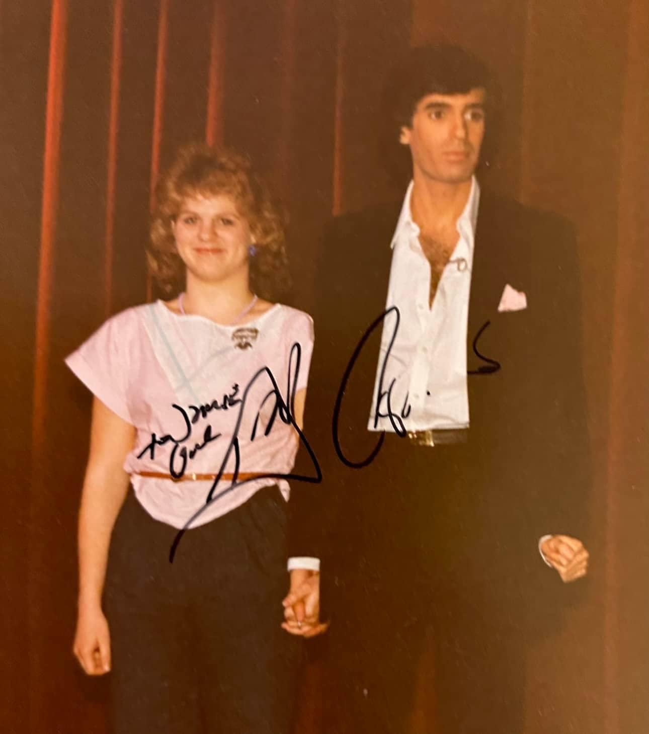 Helping David Copperfield with a magic trick in 1983