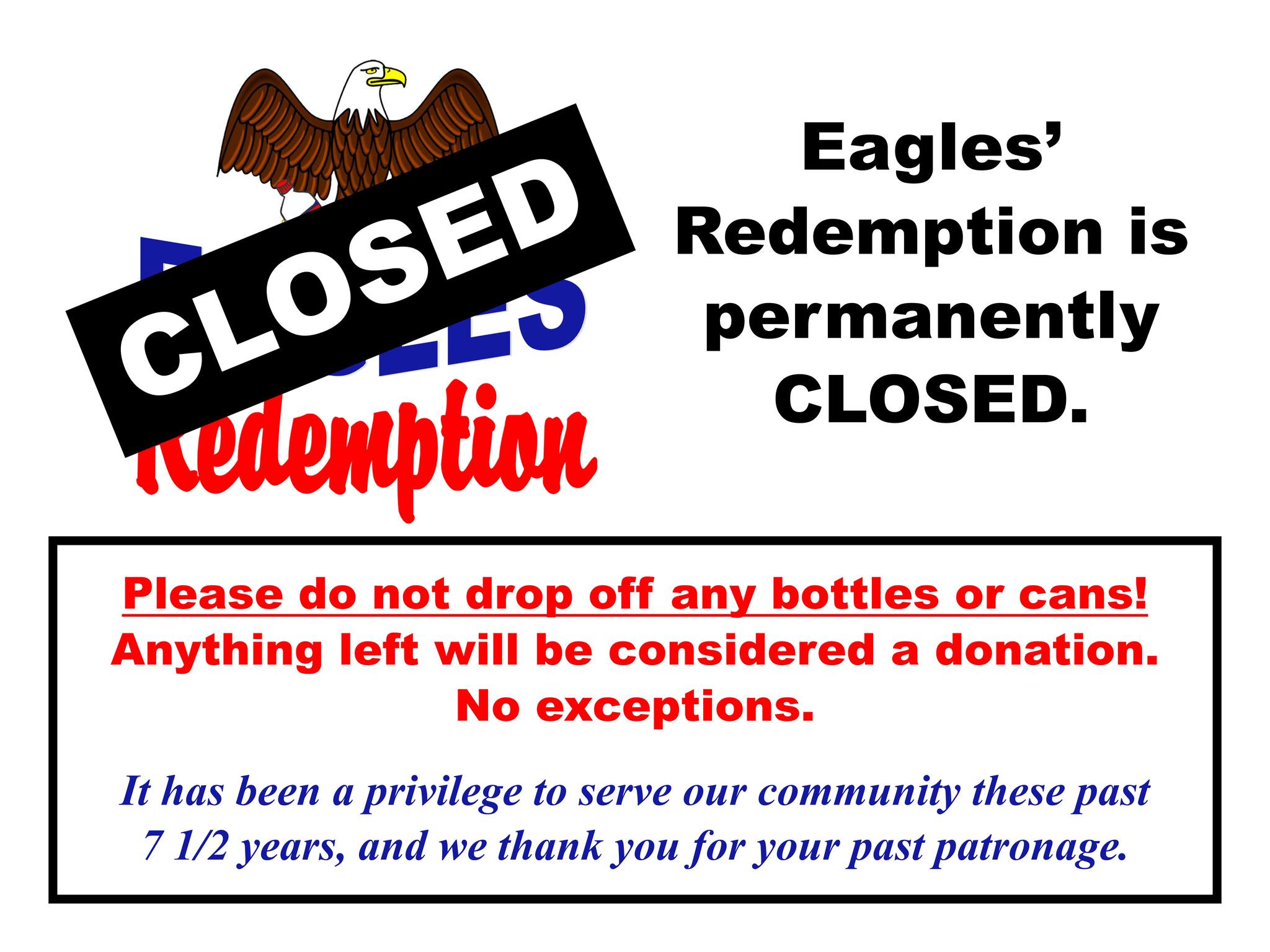 Eagles' Redemption | Limestone ME