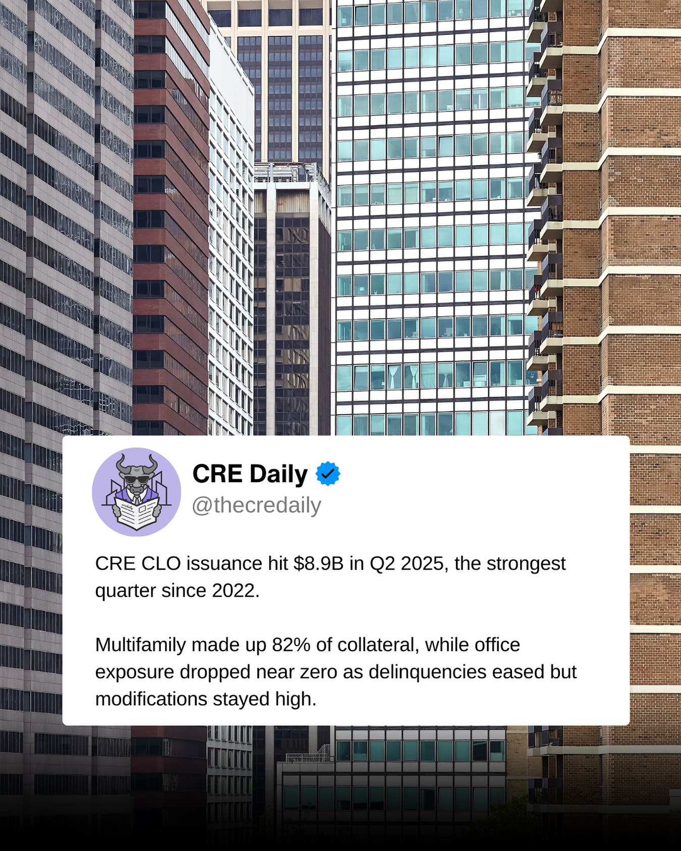 CRE Daily - Big rebound in the CRE CLO market: Q2 issuance... | Facebook