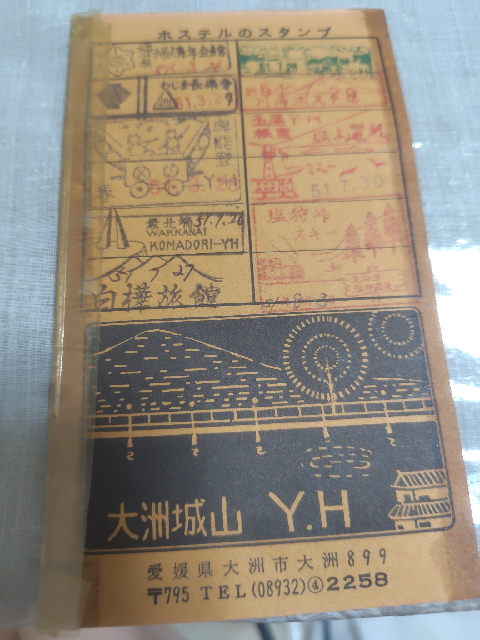 ユースホステルの 会員証 50年前の学生時代からの愛用です。