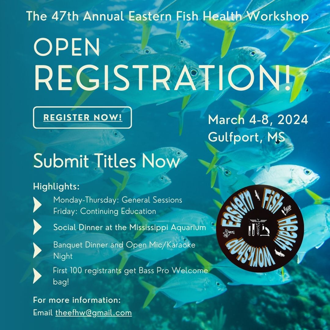 47th Annual Eastern Fish... - Eastern Fish Health Workshop | Facebook