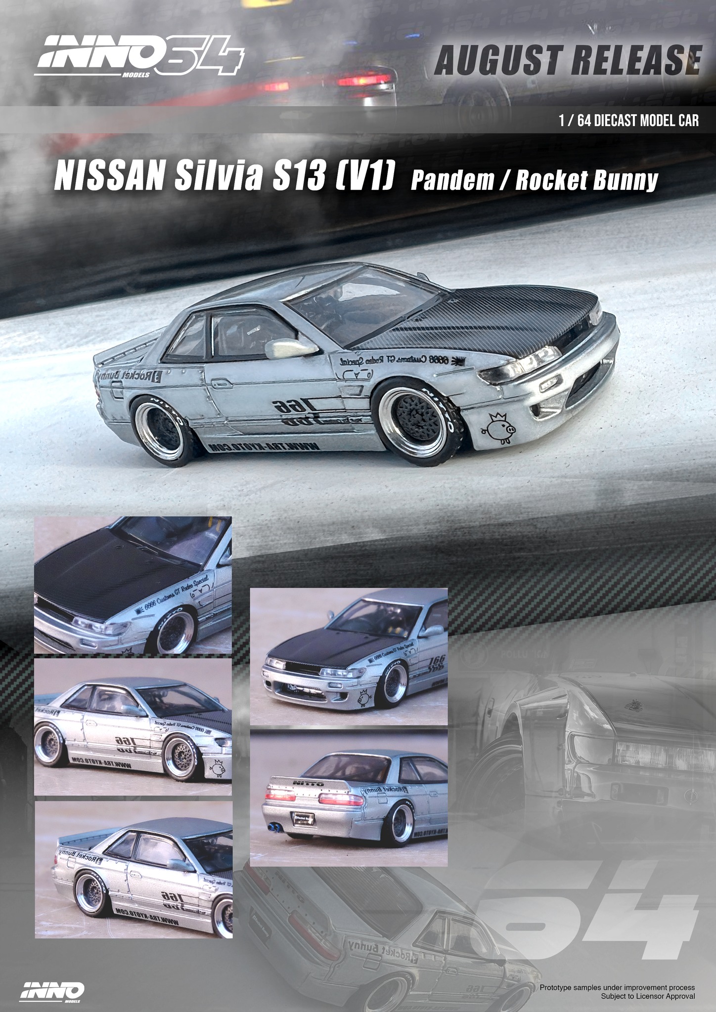 Inno64 Nissan Silvia S13 Pandem release announced