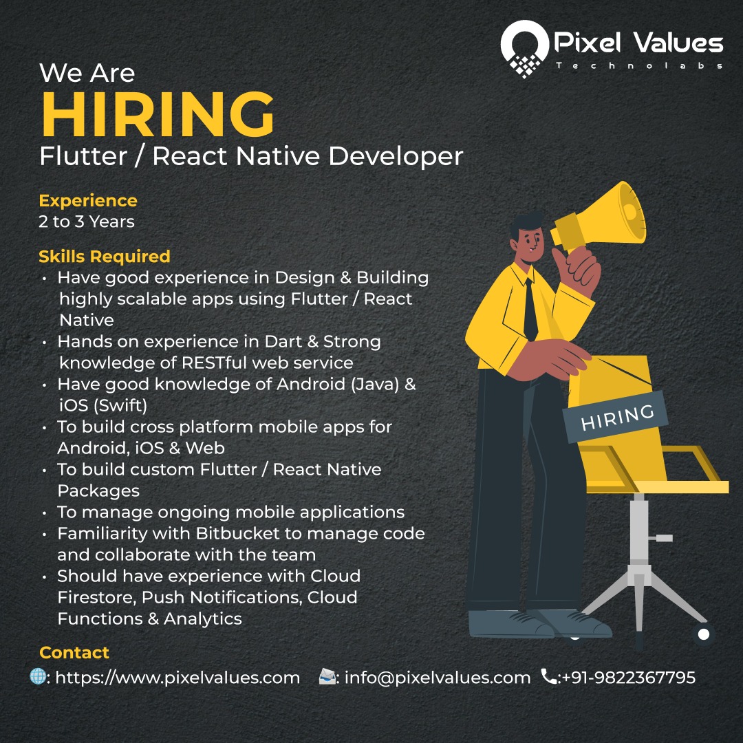 🚀 Join our team of tech... - Pixel Values Technolabs