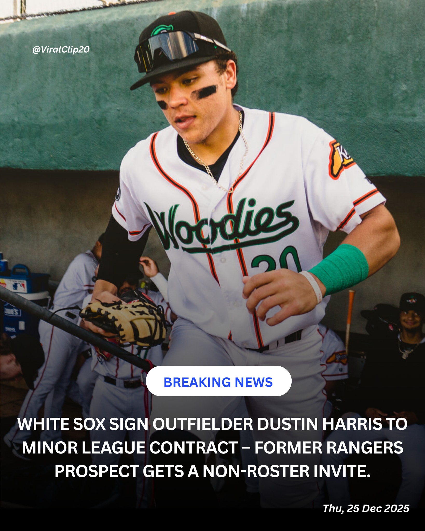 Viral Clip 20 - White Sox sign outfielder Dustin Harris to... | Facebook