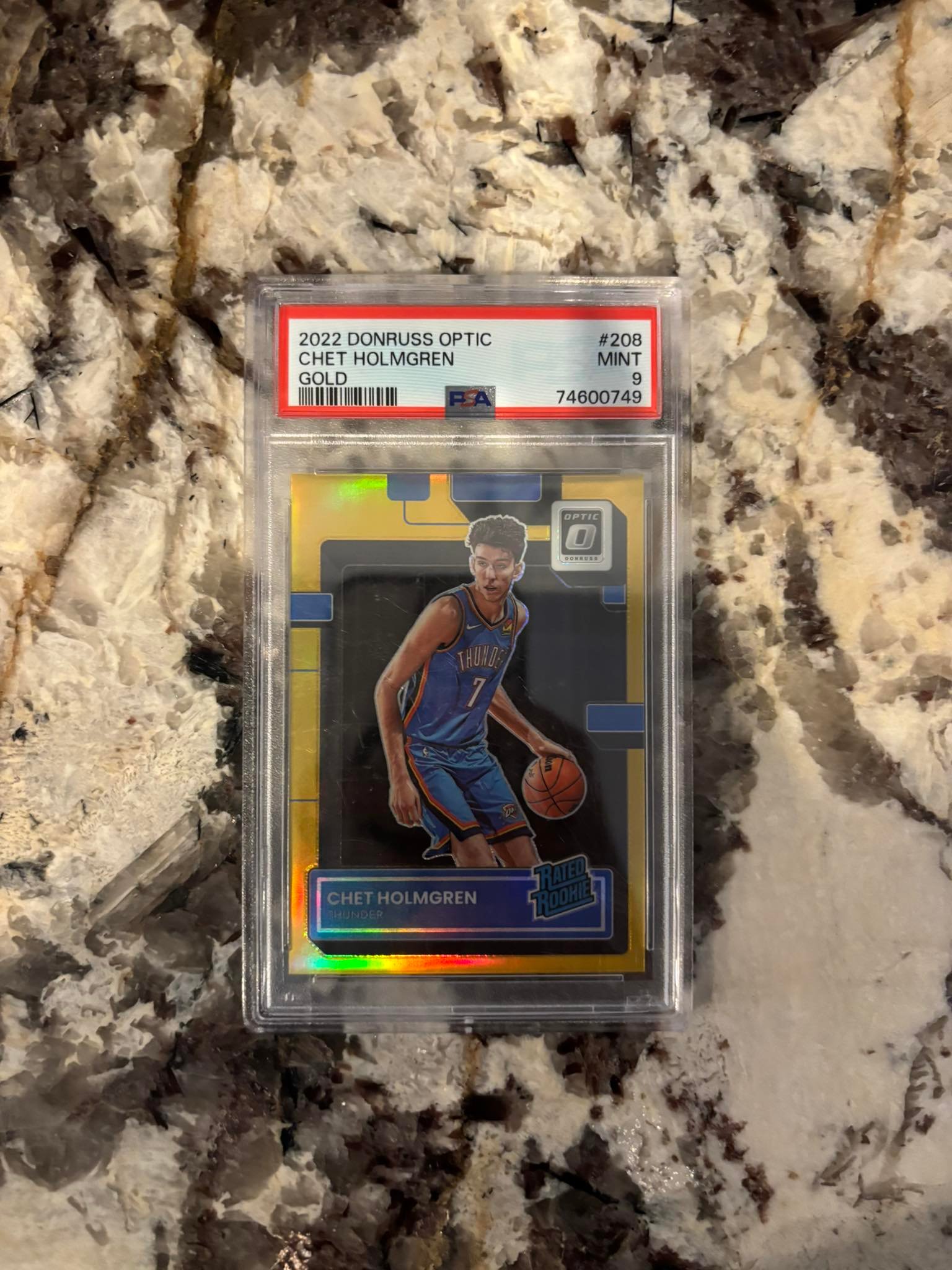 Chet Holmgren true gold optic 9/10 PSA 9 2500 OBO Have 100s of 