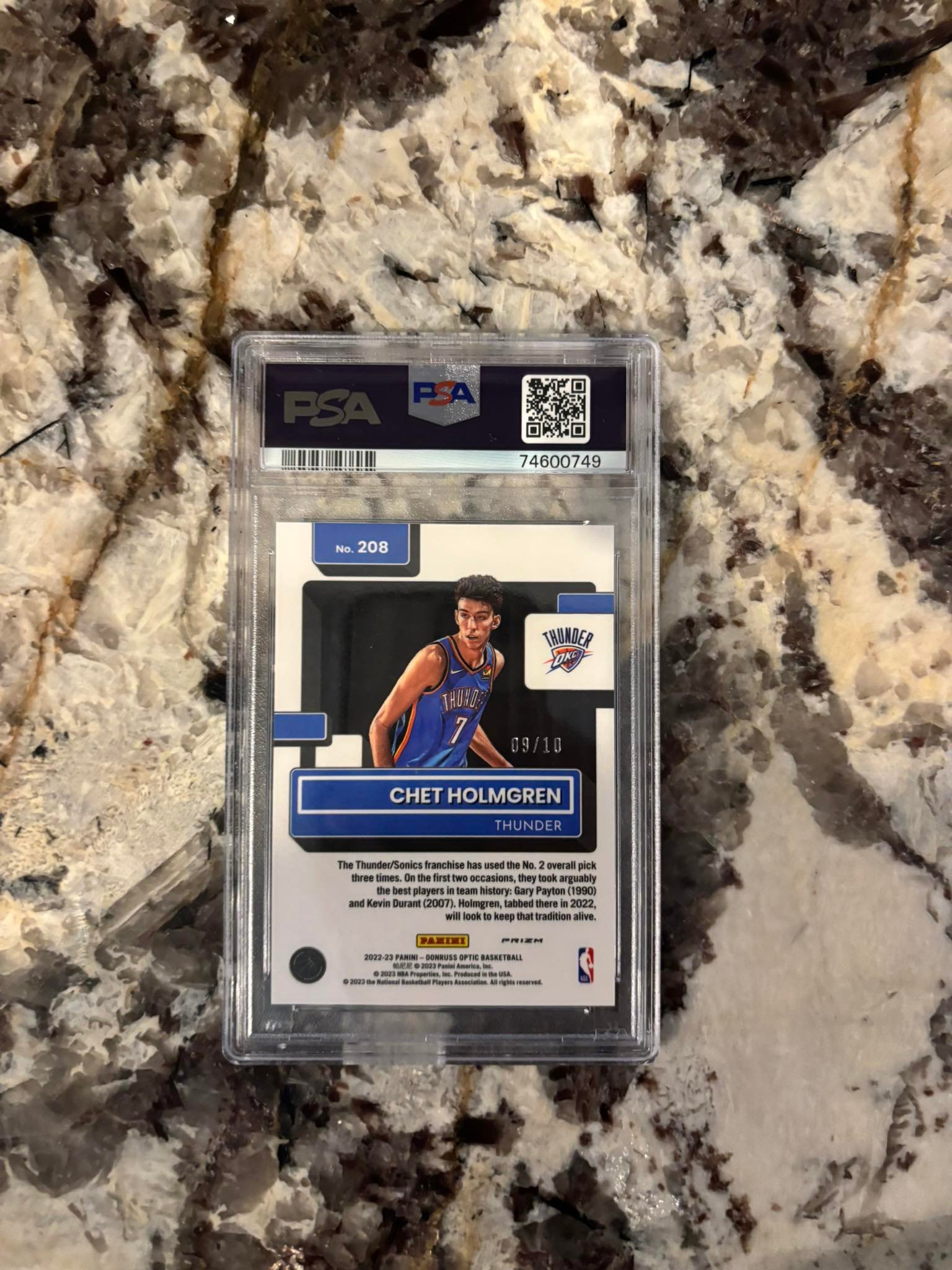 Chet Holmgren true gold optic 9/10 PSA 9 2500 OBO Have 100s of 
