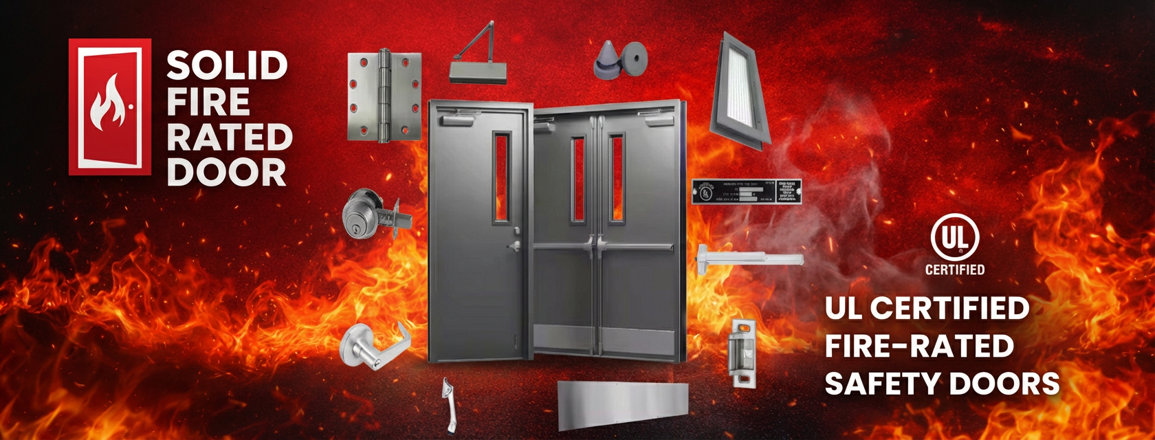 Solid Fire Rate Door - ទ្វារការពារ អគ្គិភ័យ / ភ្លើង | Phnom Penh