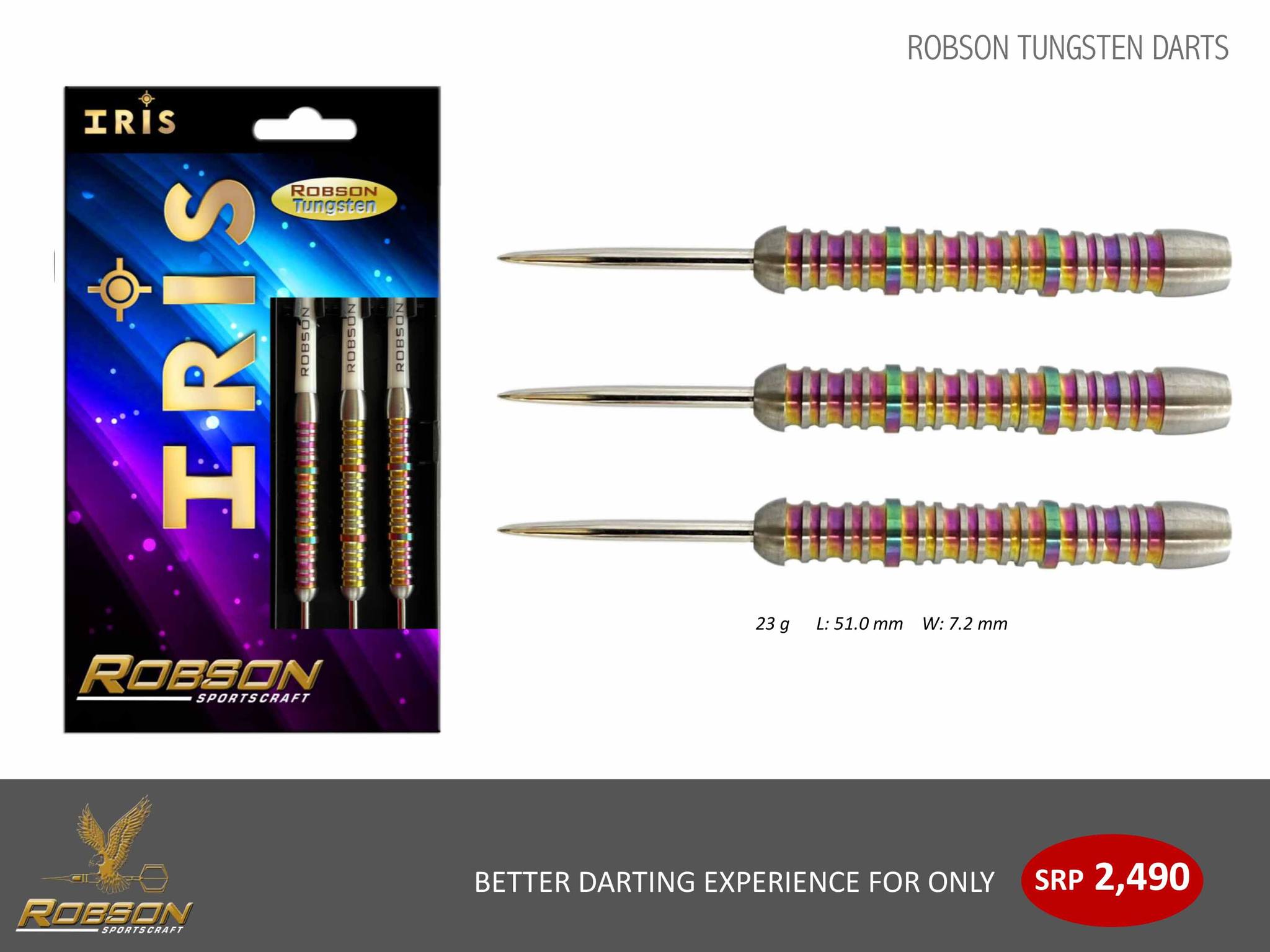 Robson - The IRIS Tungsten Darts features a spectrum of colors that ...