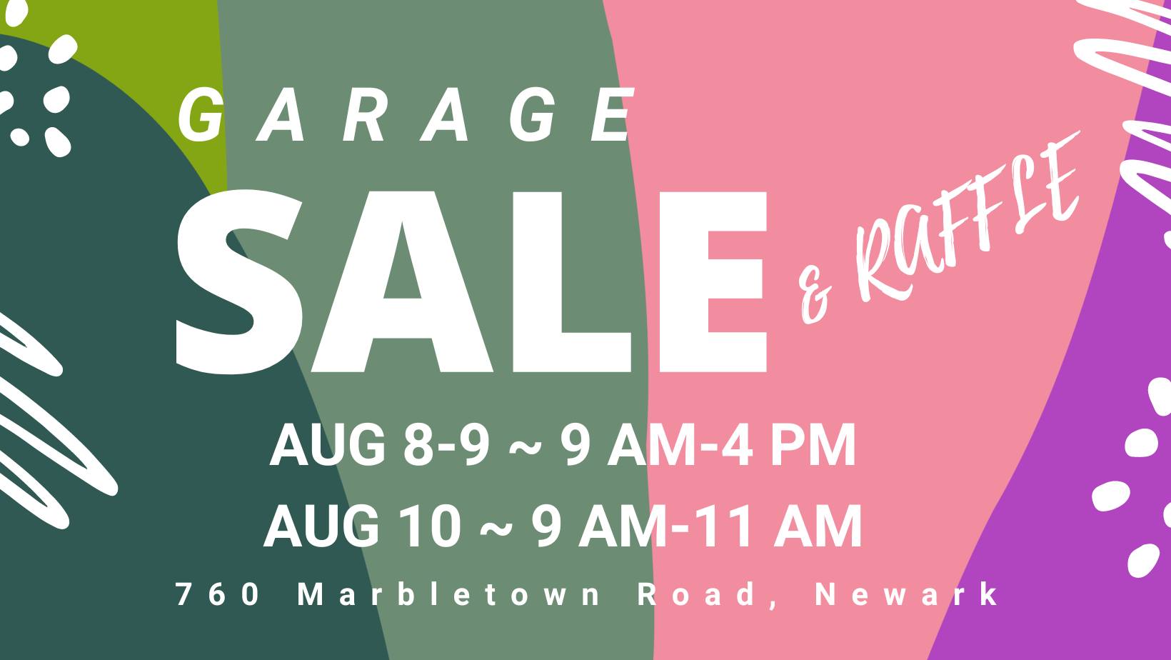 GARAGE SALE & RAFFLE!!!!!