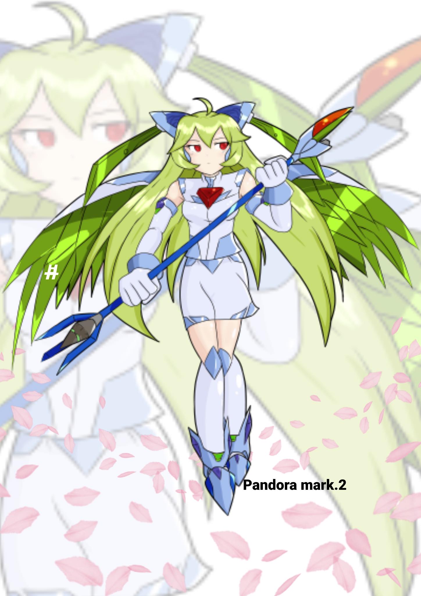 Pandora mark.2 fullbody fanart. Megaman ZX character. Source:i'm
