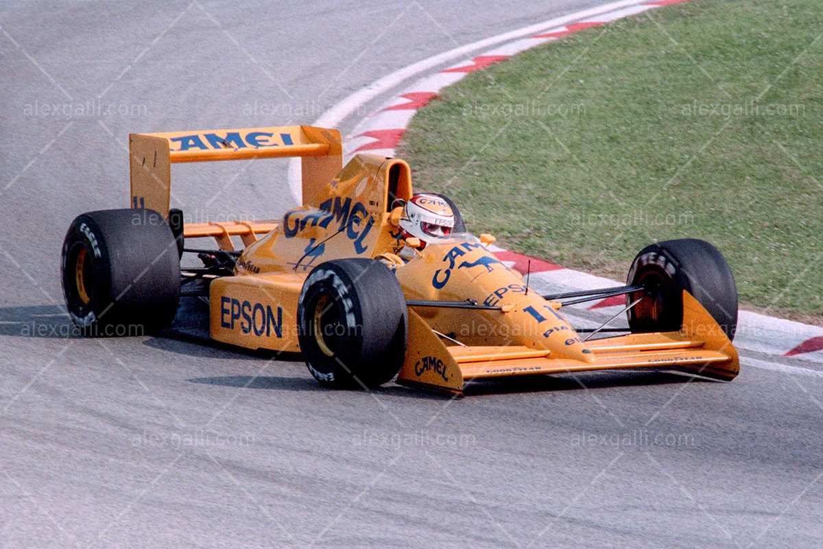 Nelson Piquet at Camel Lotus 101 Judd V8 - Japanese Grand Prix - 1989.