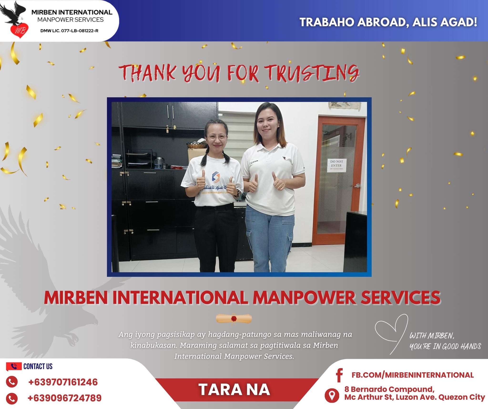 CONGR... - Mirben International Manpower Services - since 2000 | Facebook