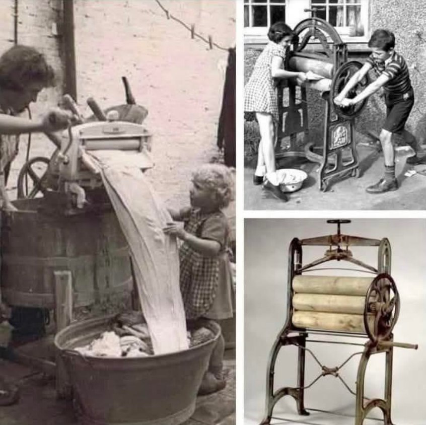 British - Did anyone in your family use a clothes mangle? Before ...