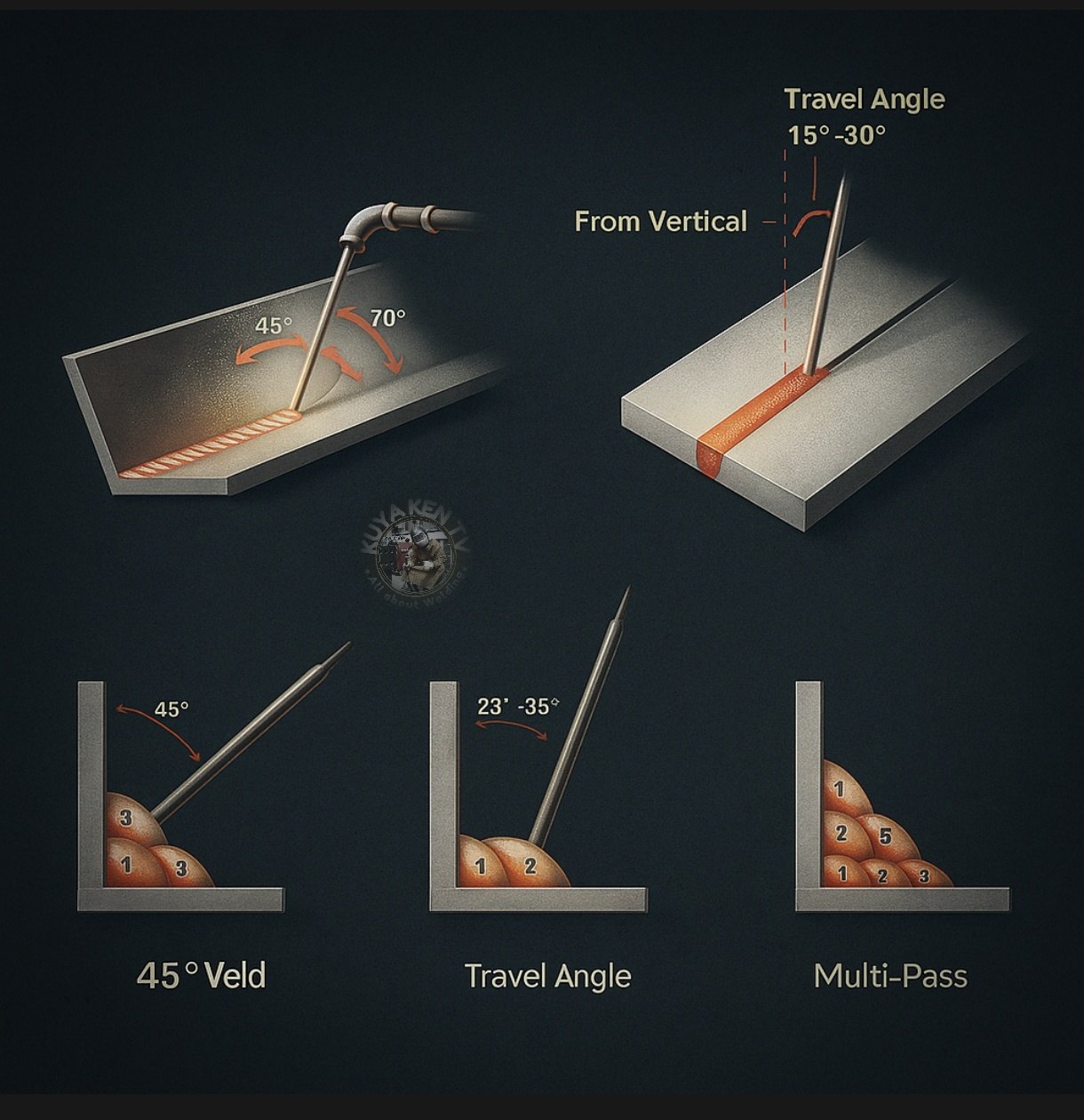 KuyaKen - Mastering the Perfect Welding Angle 🔥” “The right angle makes ...