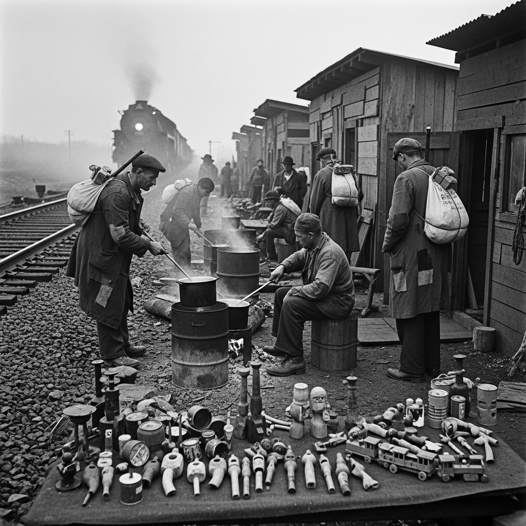 Old - Railroad Drifters’ Camps (1930s) Along the rail lines stretching ...