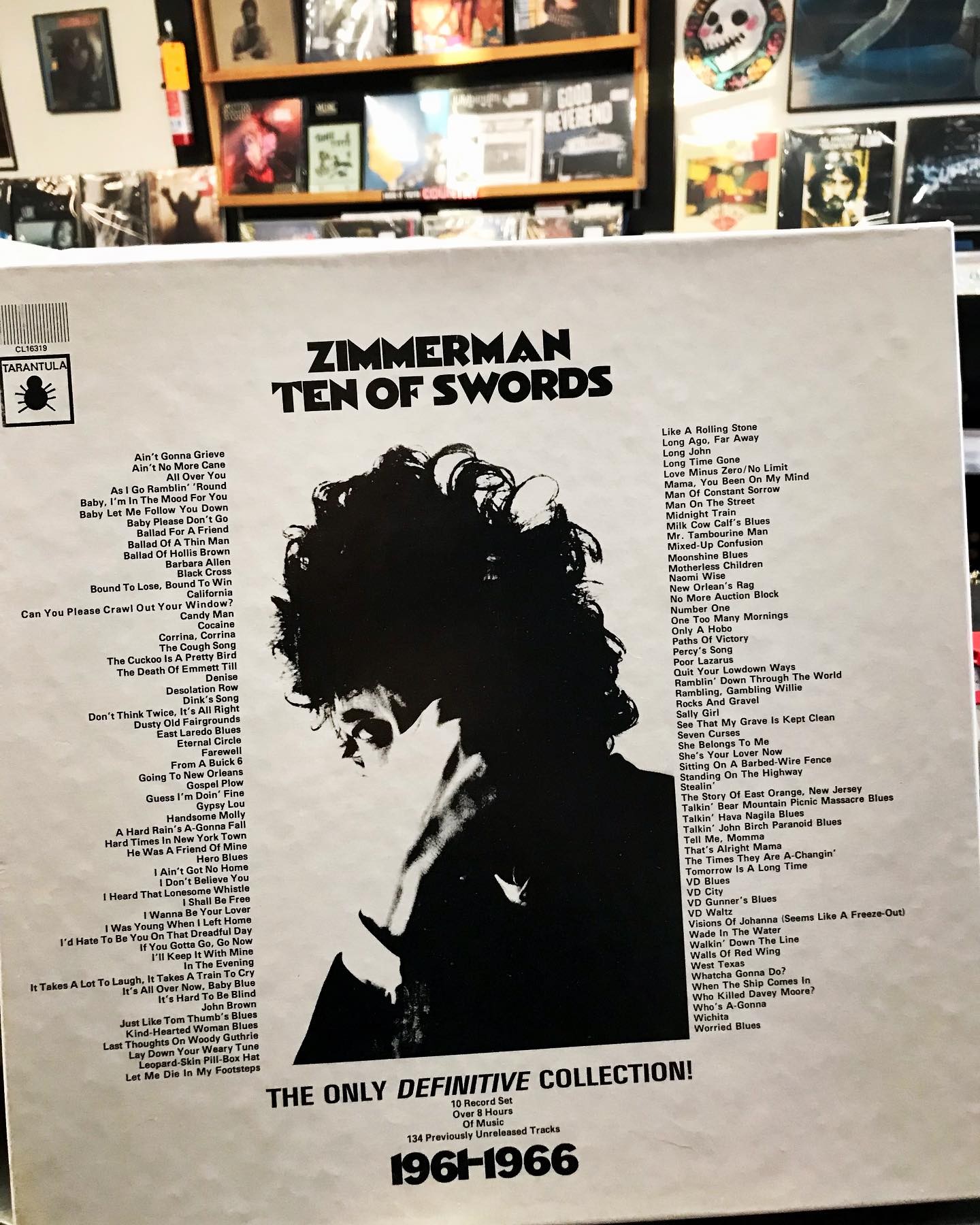 Bob Dylan's Ten of Swords bootleg for sale