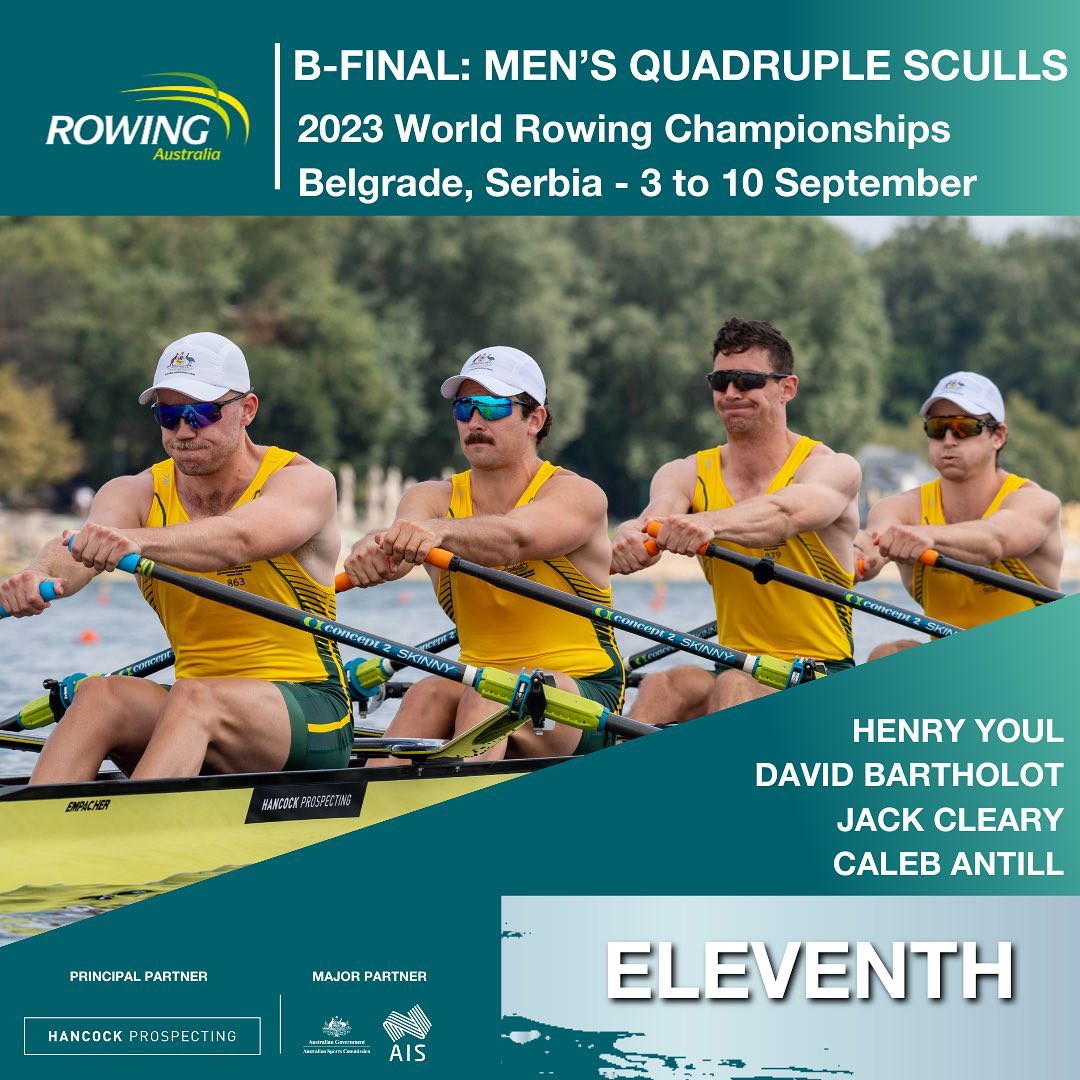 🇦🇺 Our Men's Quad finished 5th in their... - Rowing Australia